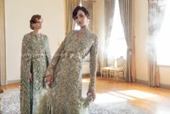 Sea Green Bridal Lehenga Designer Wedding Dress #BN796 -LuxPak Bridal Studio Store bridalpakistanilehenga