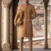Premium Designer Brown Sherwani For Wedding Wear #GN26