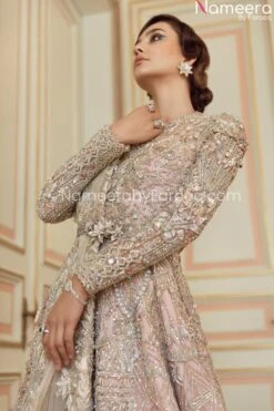 Ivory Pink Indian Wedding Dresses For Bride #BN795 -LuxPak Bridal Studio Store goldlehengabridal 3fc1d8bc ba68 4fcb a613 94f90ffd5657