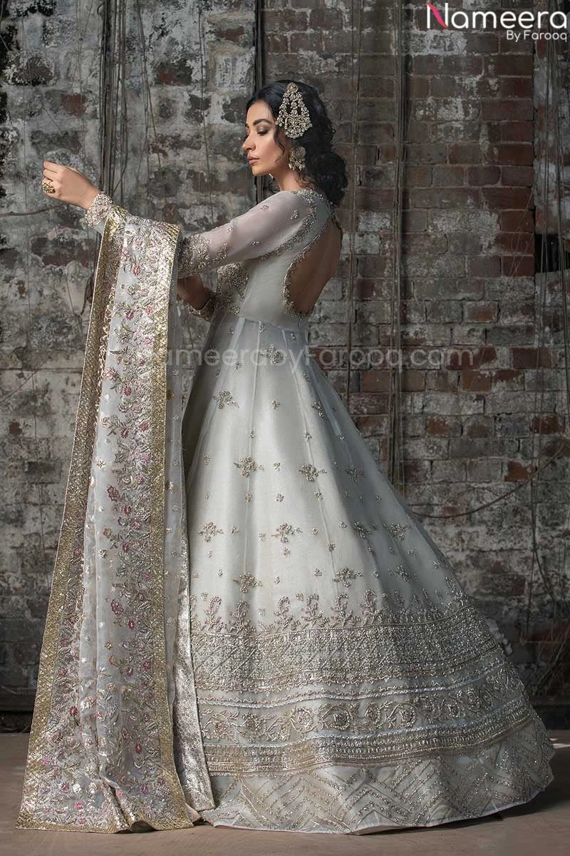 Frock Lehenga Punjabi Wedding Dress For Bride #BN772 5 Frock Lehenga Punjabi Wedding Dress For Bride #BN772 - Image 3