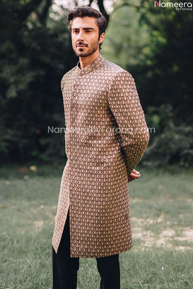 Designer Mens Sherwani Indian Outfit For Wedding #GN55 4 Designer Mens Sherwani Indian Outfit For Wedding #GN55 - Image 2