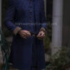 Royal Blue Sherwani For Groom In Atlas Jamawar #GN19 -LuxPak Bridal Studio Store royalbluesherwaniforgroom