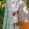 Royal Sherwani Wedding Attire For Dulha With Shawl #GN44 -LuxPak Bridal Studio Store royalsherwaniwedding