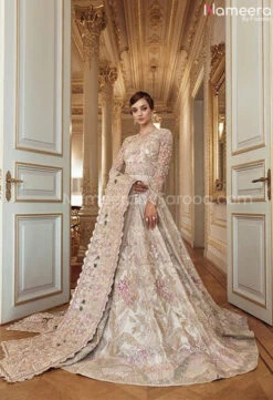 White Wedding Lehenga Bridal Pakistani Dress #BN792